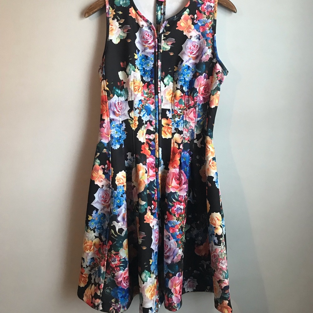 WORN ONCE- Betsey Johnson Fit & Flare Floral Dress
